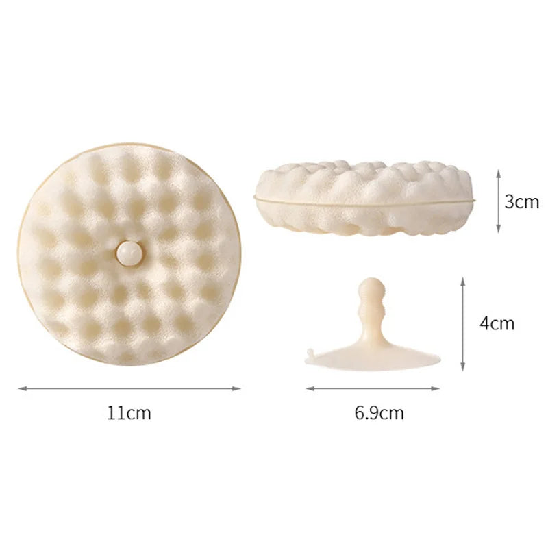 Double-Side Suction Cup Sponge Cleaning Brush Detachable Kitchen Dishwashing Sponge Housework Cleaning Scouring Pad Clean Tool
